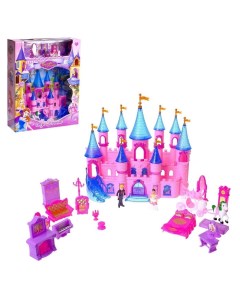 Замок для кукол Принцесса с аксессуарами световые и звуковые эффекты Nobrand