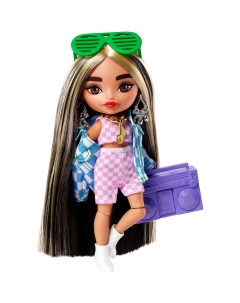 Мини кукла Extra Minis с черными волосами HGP62 HGP64 Barbie