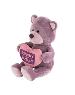Мягкая игрушка Ronny Molly Мишка Ронни с сердечком 21 см RM R012 21 Maxitoys
