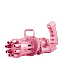 Детский пистолет генератор мыльных пузырей Bubble Gun Electric Bubble Machine розовый Wellywell