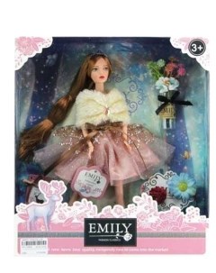 Кукла ABtoys Emily Розовая серия с букетом и аксессуарами 30см WJ 12655 Jiangsu holly everlasting inc.