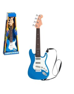 Игрушка музыкальная Гитара рокер звуковые эффекты цвет синий Забияка