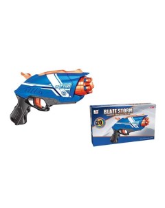 Бластер игрушечный МегаБластер игрушечный синий с 20 мягкими пулями PT 01595 Abtoys