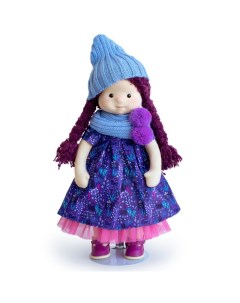 Мягкая кукла Тиана в шапочке и шарфе 38 см Budi basa