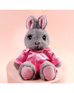 Мягкая игрушка Зайка в пижаме цвет розовый Milo