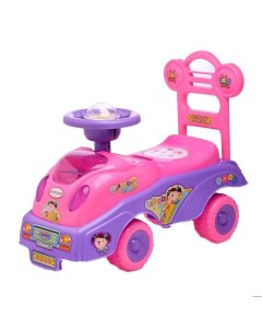 Толокар Машинка для девочки с музыкой цвет розовый 520598 Qunxing