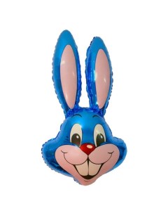 Шар фольгированный 24 Кролик цвет синий Flexmetal