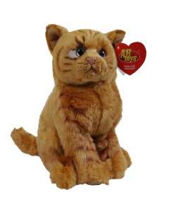 Мягкая игрушка Домашние любимцы Кошечка рыжая 25 см Abtoys