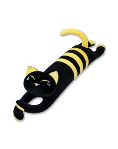 Мягкая игрушка антистресс Черный длинный Кот желтый Штучки, к которым тянутся ручки