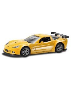 Машина металлическая RMZ City 1 32 Chevrolet Corvette C6 R желтый цвет двери открываются Uni fortune