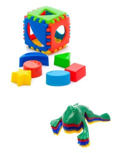 Развивающие игрушки Биплант Сортер Кубик логический малый Команда КВА 1 Karolina toys