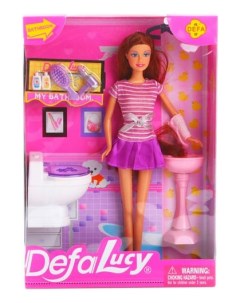Кукла Defa с аксессуарами в ванной комнате Defa lucy