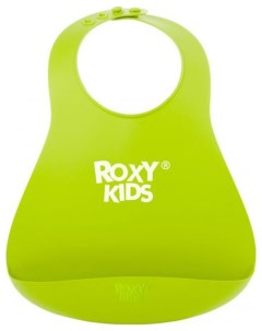 Нагрудник мягкий для кормления Roxy зеленый Roxy kids