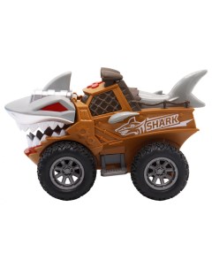 Машинка инерционная Акула коричневая Funky toys
