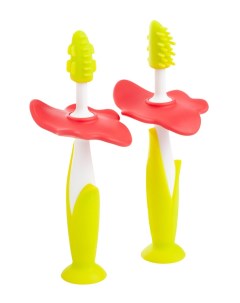 Зубные щетки массажеры для малышей Roxy Kids зеленый 2 шт Roxy kids