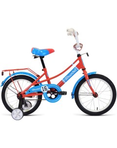 Двухколесный велосипед Azure 16 2021 коралловый голубой Forward