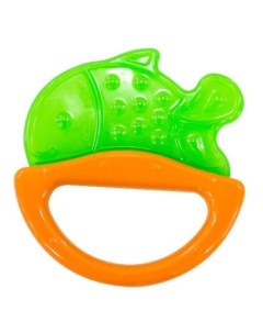 Погремушка с эластичным прорезывателем Canpol арт 13 107 0м цвет зеленый форма рыбка Canpol babies