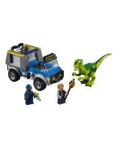 Конструктор Juniors Грузовик спасателей для перевозки раптора 10757 Lego