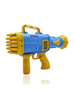 Пистолет генератор мыльных пузырей Гатлинг синий Market toys lab