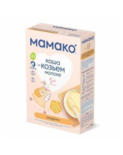 Каша молочная Кукурузная на козьем молоке с пребиотиками с 5 мес 200 г Мамако