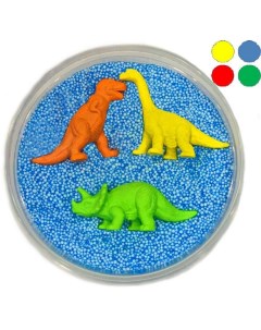 Шариковый пластилин Dino 3 3 фигурки динозавриков внутри МИКС Престиж