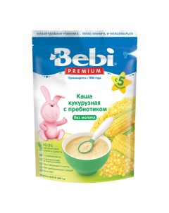 Каша кукурузная безмолочная с 5 месяцев 200 г Bebi premium