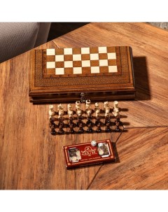 Шахматы ручной работы Стандарт 30х16 см массив ореха Армения Handle brand