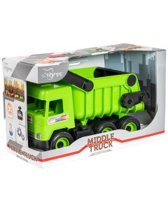 Машинка Middle truck самосвал зеленый Тигрес