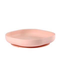 Тарелка из силикона Silicone Suction Plate Pink Beaba