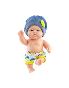 Кукла пупс Лукас в синей шапочке 22 см азиат 00163 Paola reina