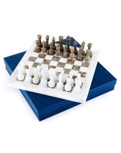 Шахматы Карфаген Артер серый мрамор ON W036 Pakshah