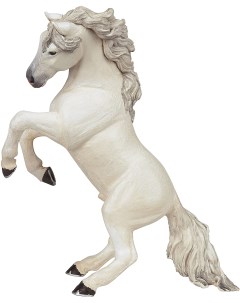 Фигурка Белая лошадь на дыбах Papo