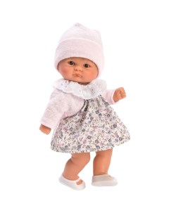 Кукла пупс 20 см в цветочном платье с розовым болеро Asi