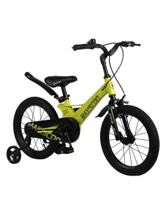 Детский Двухколесный Велосипед SPACE 16 Желтый Доп Колеса 2023 Maxiscoo