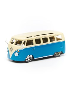Коллекционная машинка PLUS Volkswagen Van Samba 1 32 синий 18 42000 30 Bburago
