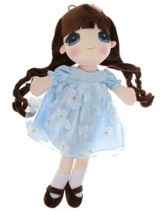 Кукла мягконабивная в голубом платье 50 см Abtoys
