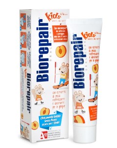 Зубная паста детская Kids Peach с экстрактом персика от 0 до 6 лет 50 мл Biorepair