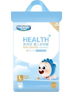 Подгузники детские HEALTH L 9 14 кг 52 шт Palmbaby