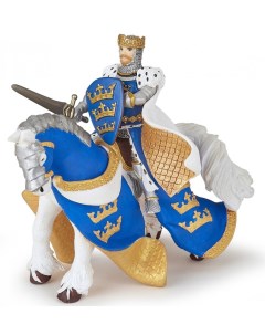 Набор фигурок Король Артур в синем на коне 39952 39953 Papo