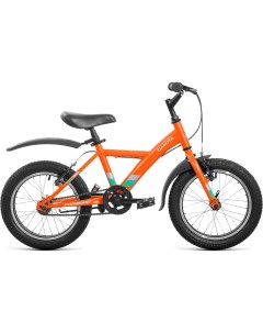 Велосипед Dakota 1 скорость ростовка 10 5 ярко оранжевый бирюзовый 16 Forward