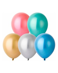Воздушные шары металлизированные 5 шт Веселая затея