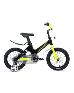 Велосипед детский 12 Cosmo MG 2021 год Черно Зеленый 1BKW1K7A1005 Forward