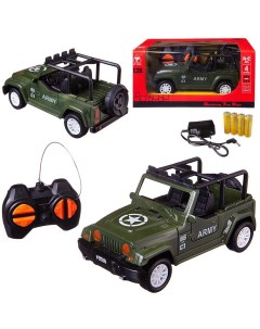 Машинка на радиоуправлении Junfa световые эффекты зеленая 20х13х10 см 1 28 6138 3G Junfa toys