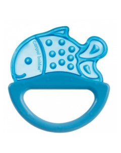 Погремушка с эластичным прорезывателем Canpol арт 13 107 0м цвет голубой форма рыбка Canpol babies