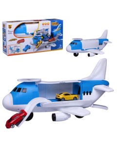 Игровой набор Junfa Самолет трансформер грузовой с машинками 37 4х8 8х19 5 см Junfa toys