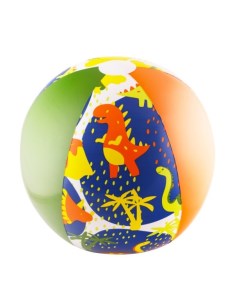 Надувной мяч детский Dino пляжный разноцветный 51 см Actiwell