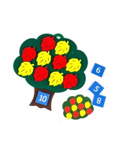 Развивающая игра Дерево с листьями 1301005ф Фетров