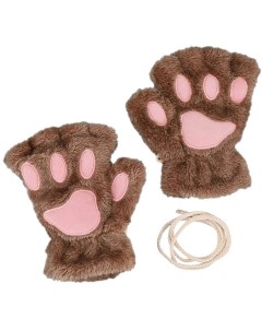 Митенки детские перчатки детские Kitten glov коричневый 15 Mr.sun