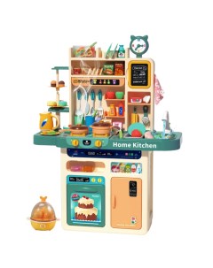 Детская игровая кухня с водой и паром 87 предметов 92 см зеленый 555545 1 Nobrand