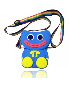 Детская сумка поп ит из силикона Хаги Ваги Киси Миси 12х9 см синяя Bag Haggy Blue Nano shop